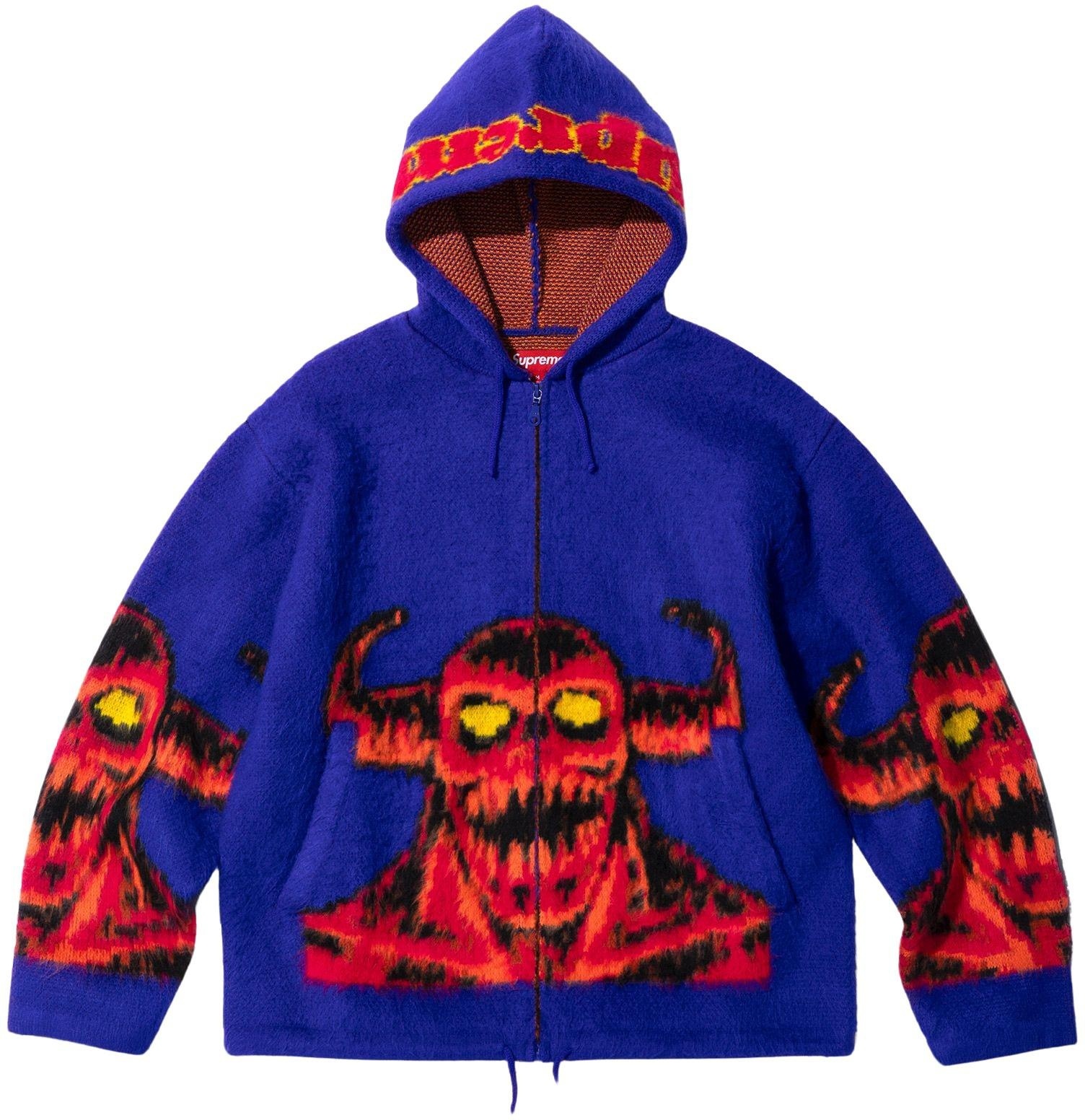 Supreme/Toy Machine Zip Up Hooded Sweater view 7